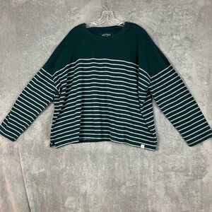 FatFace Organic Cotton Sweater Womens 18 Striped Sustainable Casual Preppy